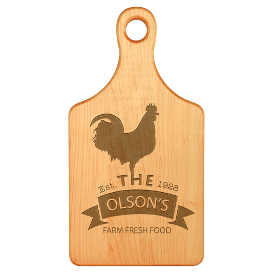 Paddle Shape Maple Cutting Board – item GFT163