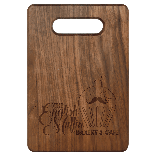 9" x 6" Walnut Cutting Board – item GFT164