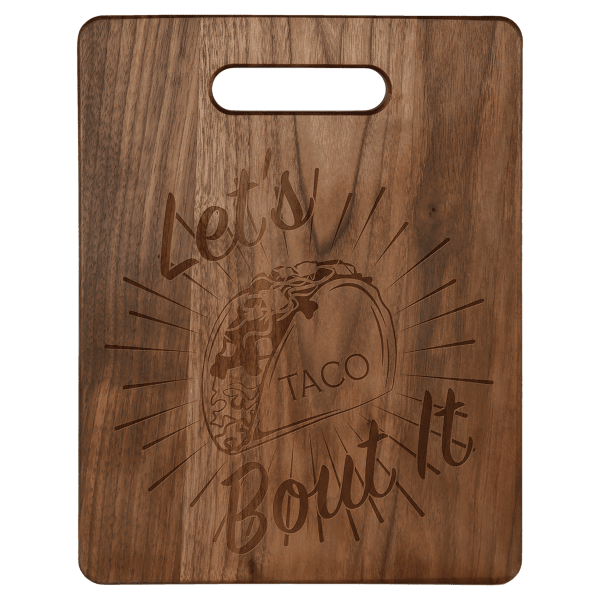 11.5" x 8.75" Walnut Cutting Board – item GFT165