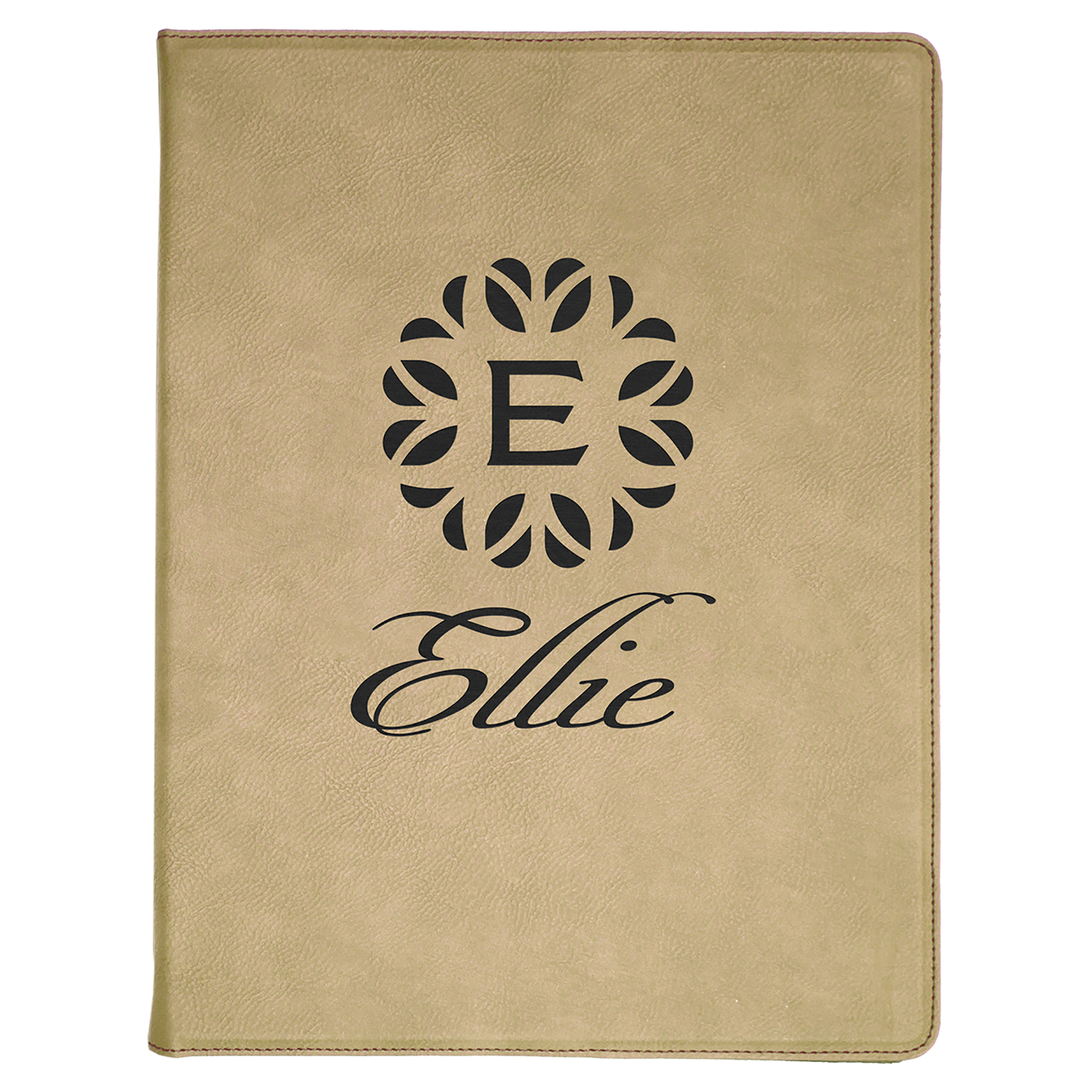 9.5" x 12" Light Brown Leatherette Portfolio – item GFT185
