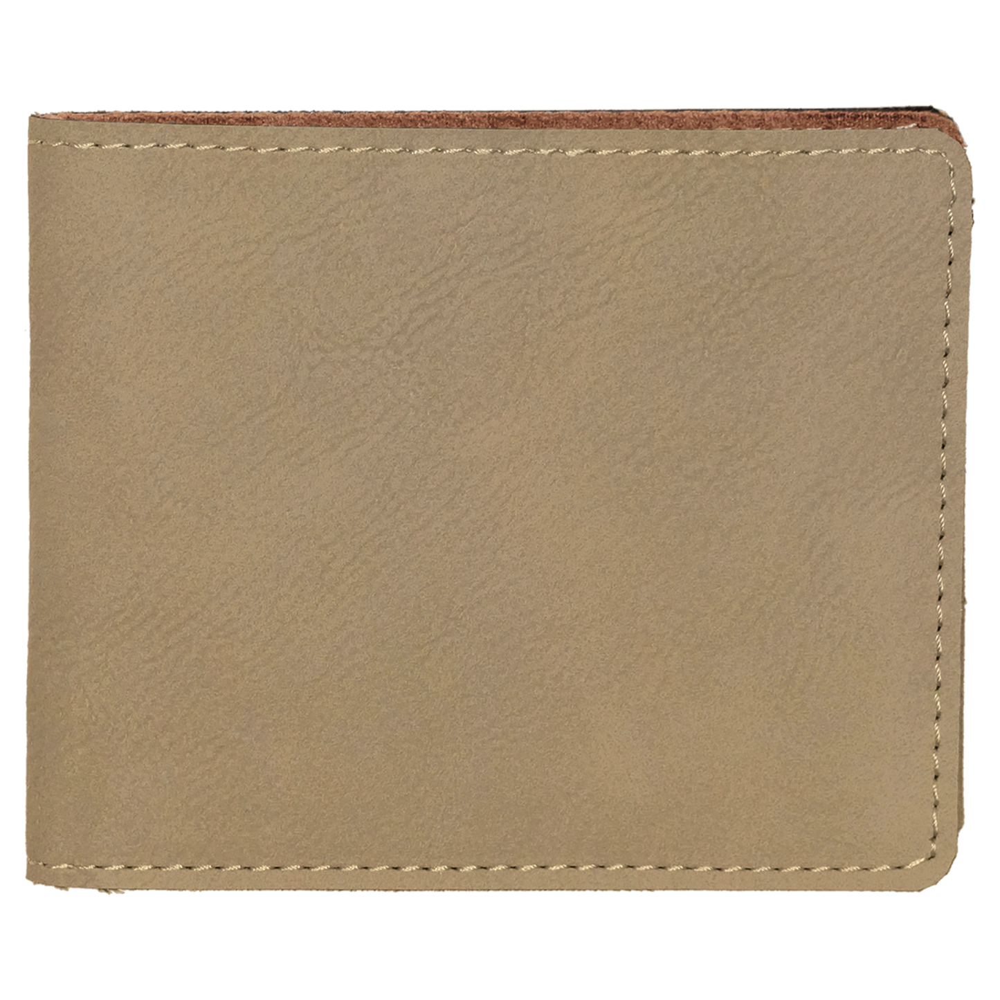 4.5" x 3.5" Light Brown Leatherette Wallet – item GFT189 image 4
