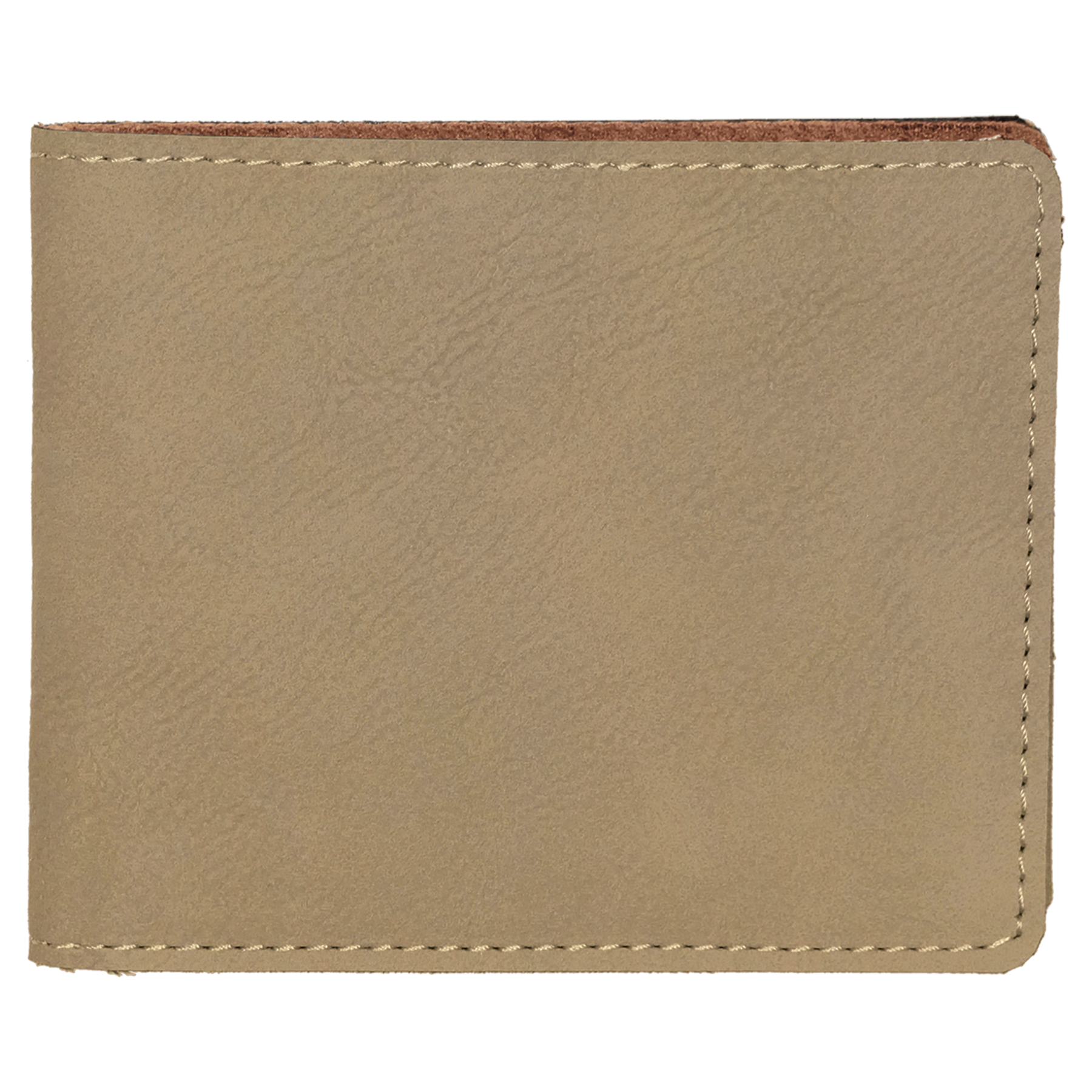 4.5" x 3.5" Light Brown Leatherette Wallet – item GFT189 image 4