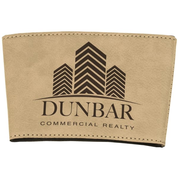 3" Laserable Leatherette Mug Sleeve – item GFT image 4