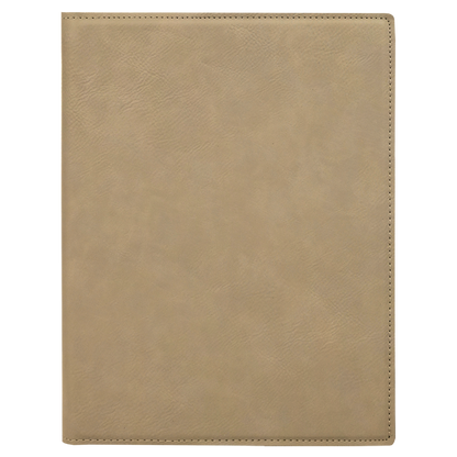 7" x 9" Light Brown Leatherette Small Portfolio – item GFT212 image 4