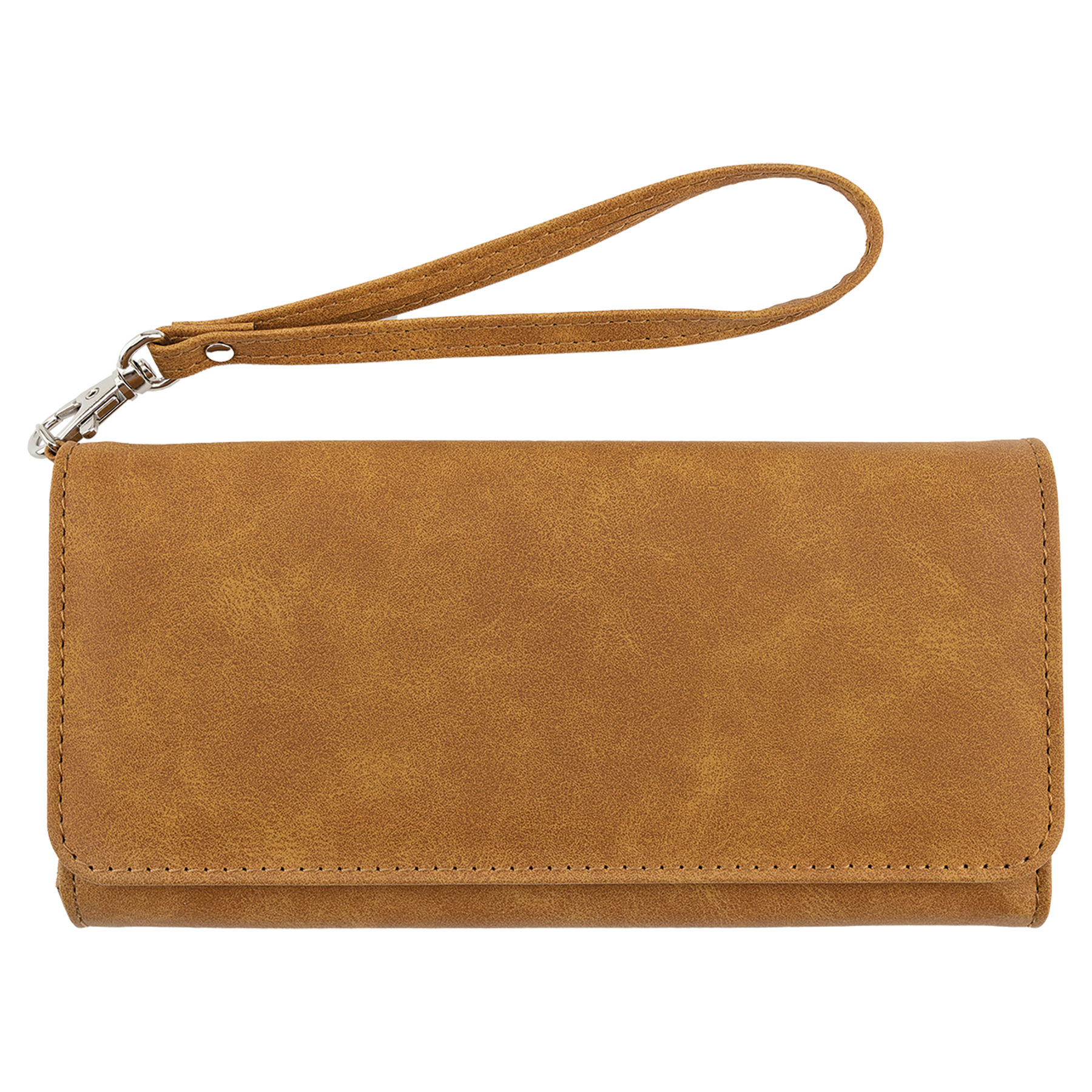 7.5" x 4" Light Leatherette Wallet with Strap Premier – item GFT2145 image 3
