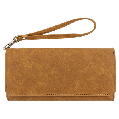 7.5" x 4" Light Leatherette Wallet with Strap Premier – item GFT2145 image 3