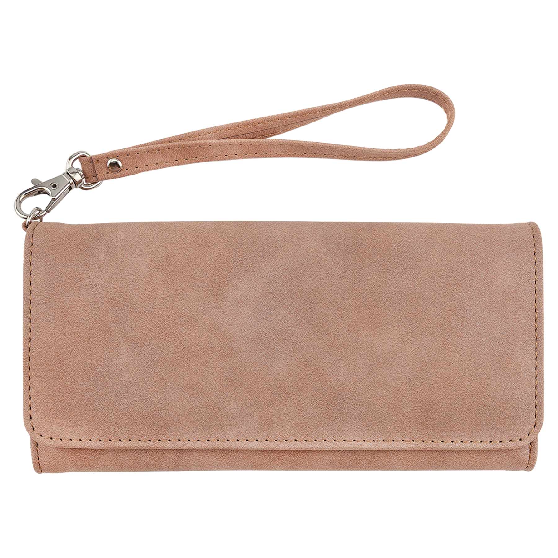 7.5" x 4" Blush Leatherette Wallet with Strap Premier – item GFT2146 image 3
