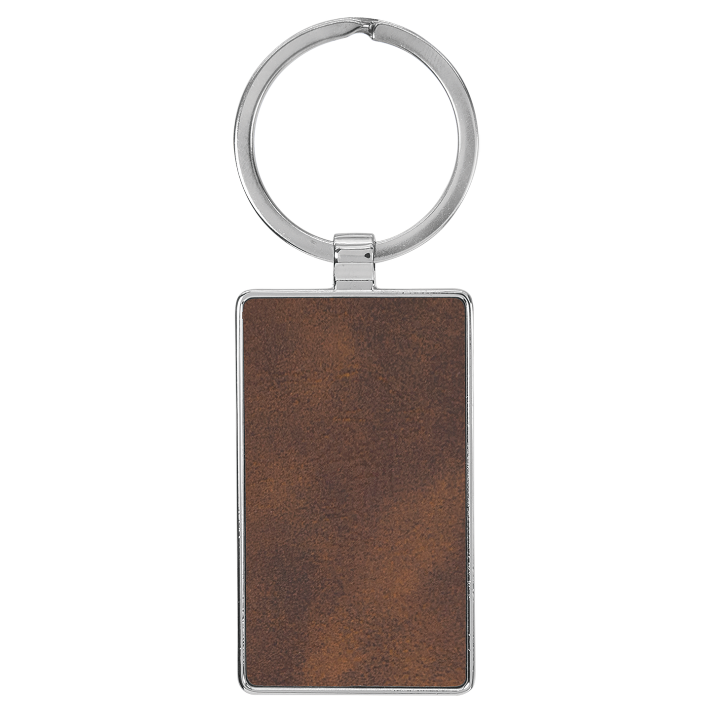 2.75" x 1.25" Rustic/Silver Metal Rectangle Leatherette – item GFT2177 image 2
