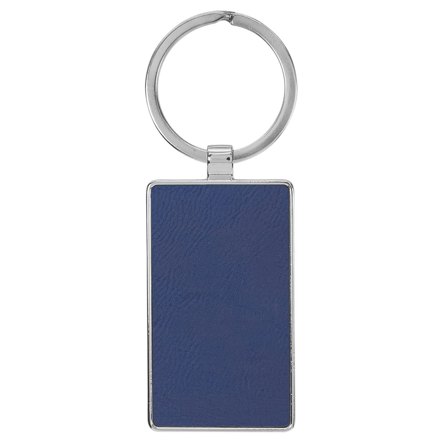 2.75" x 1.25" Blue/Silver Metal Rectangle Leatherette – item GFT2179 image 2
