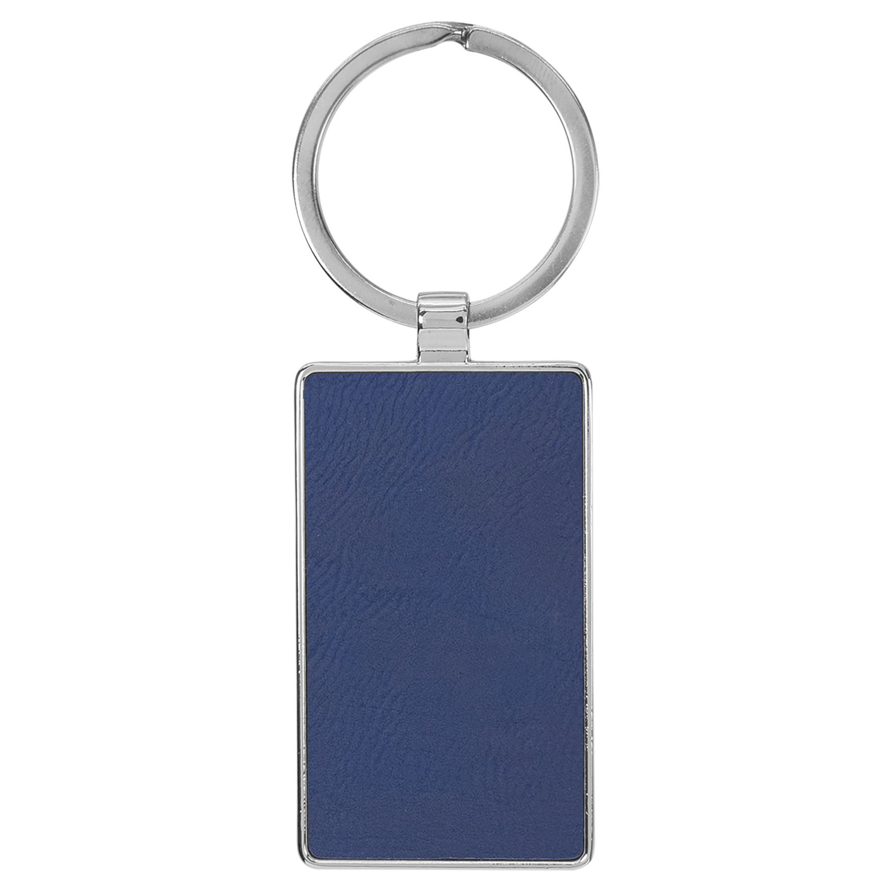 2.75" x 1.25" Blue/Silver Metal Rectangle Leatherette – item GFT2179 image 2