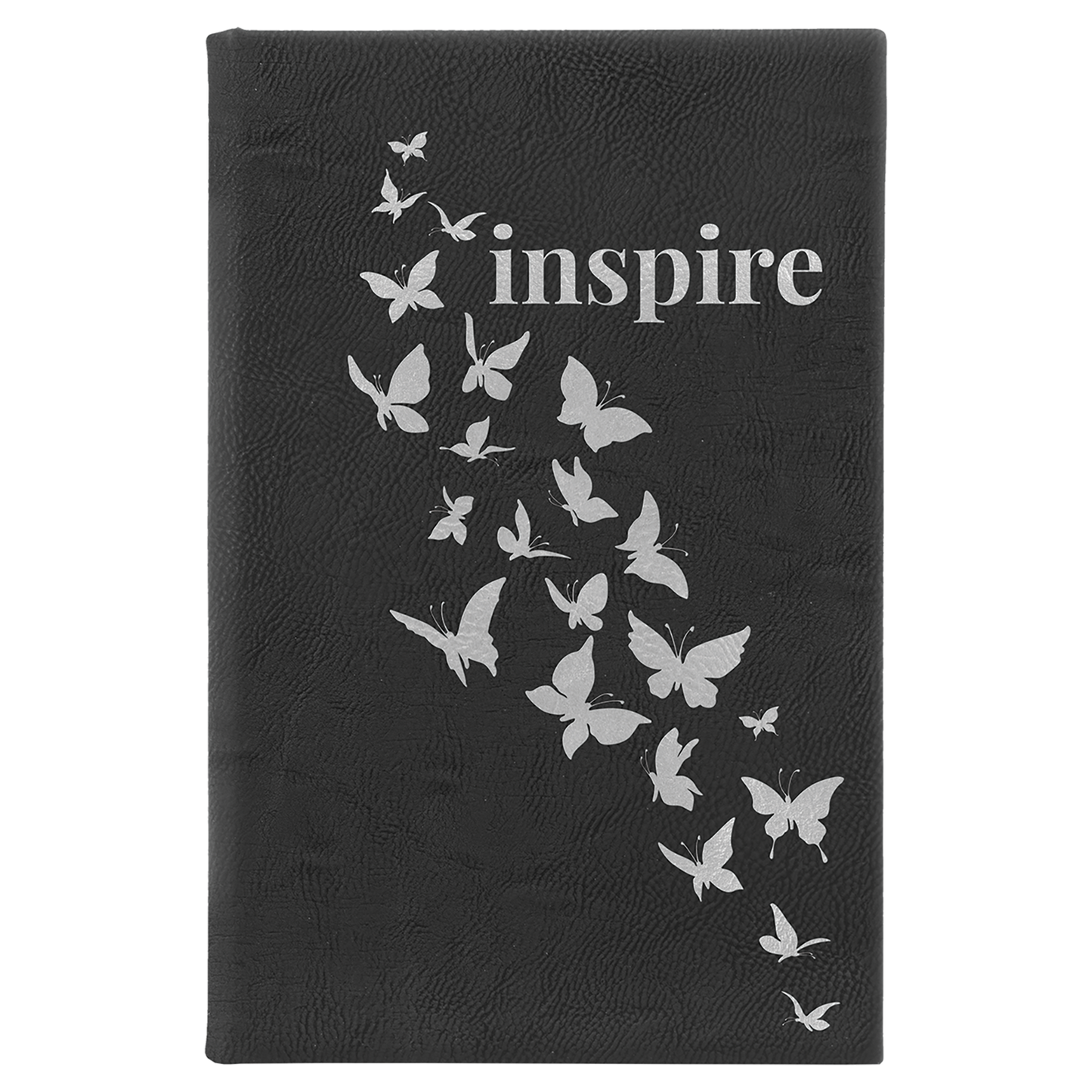 5.25" x 8.25" Black/Silver Leatherette Sketch Book – item GFT2218