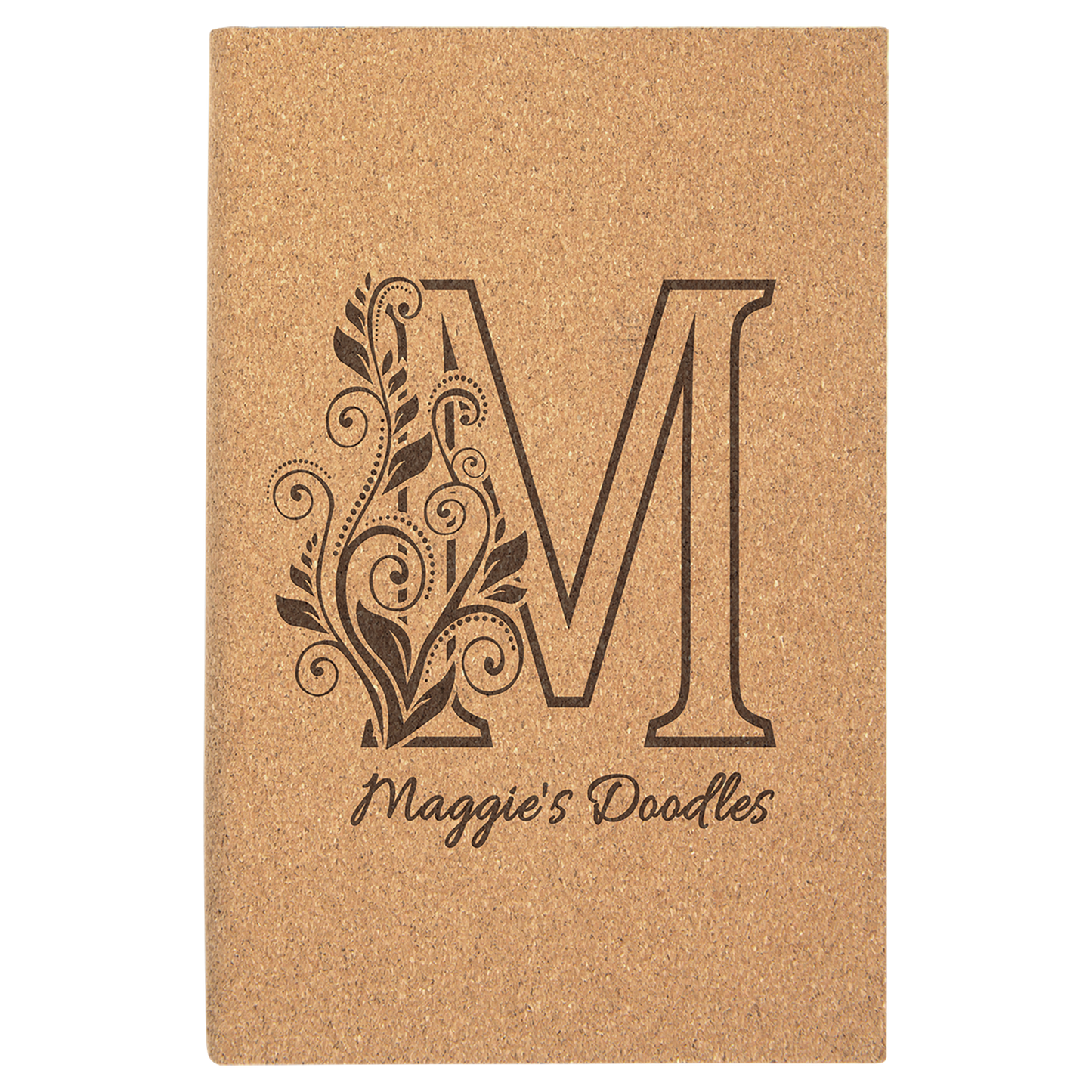 5.25" x 8.25" Cork Leatherette Sketch Book – item GFT2220