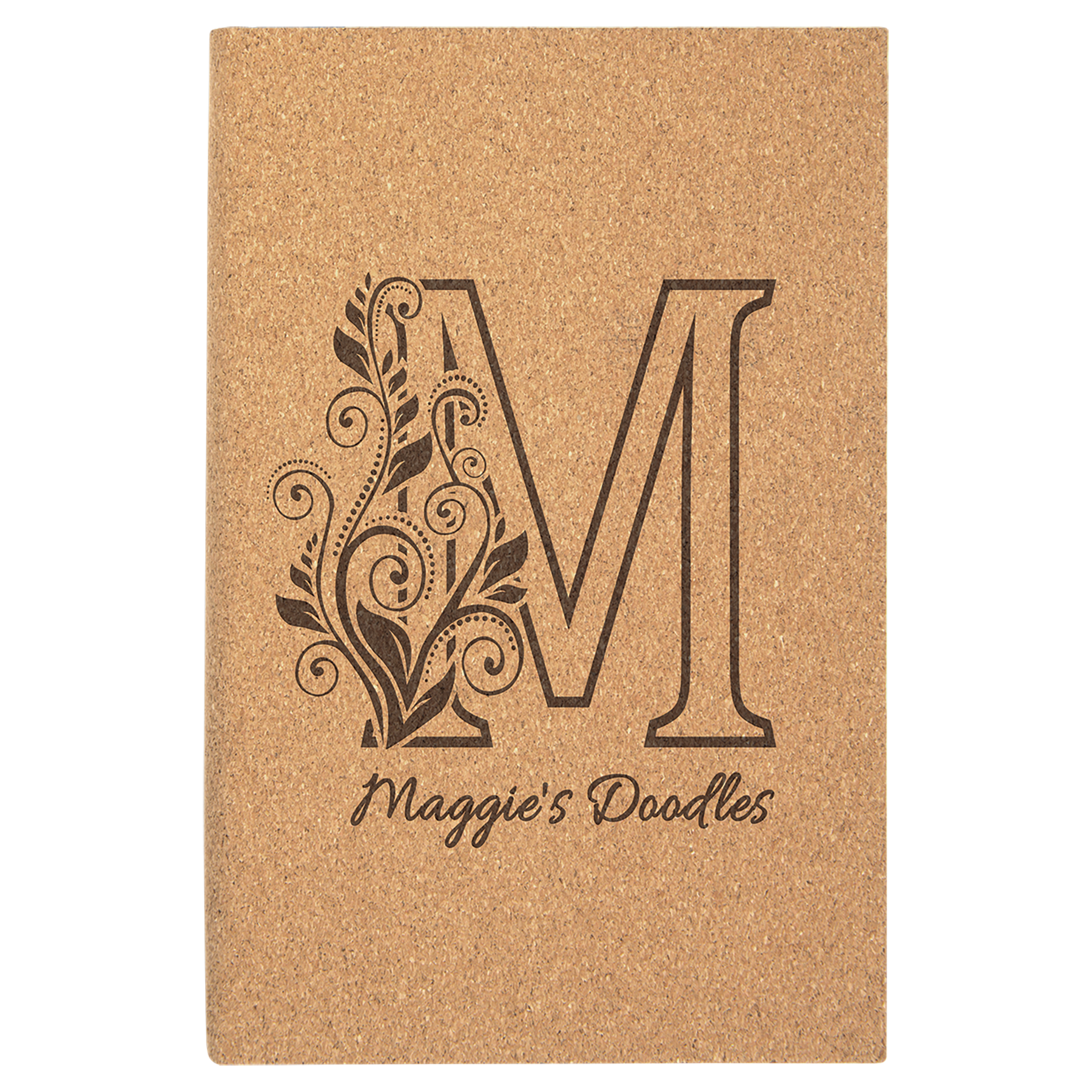 5.25" x 8.25" Cork Leatherette Sketch Book – item GFT2220