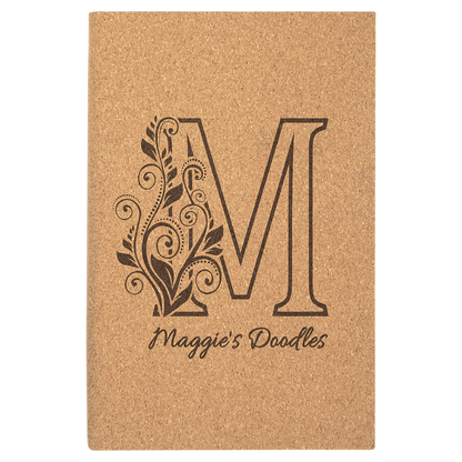 5.25" x 8.25" Cork Leatherette Sketch Book – item GFT2220