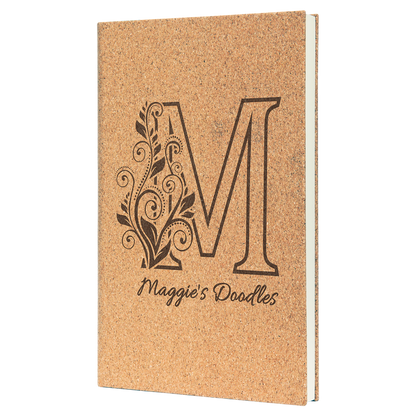 5.25" x 8.25" Cork Leatherette Sketch Book – item GFT2220 image 2