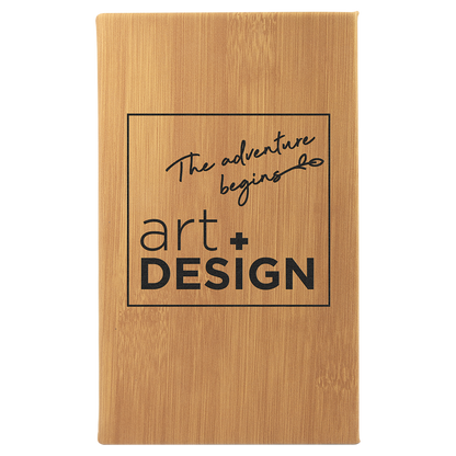 5.25" x 8.25" Bamboo Leatherette Sketch Book – item GFT2223