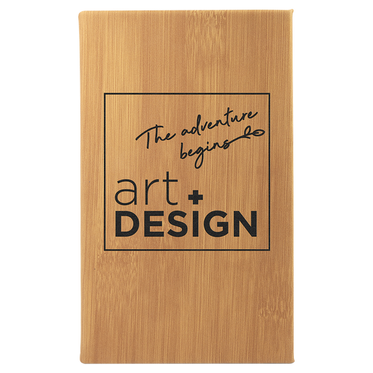 5.25" x 8.25" Bamboo Leatherette Sketch Book – item GFT2223
