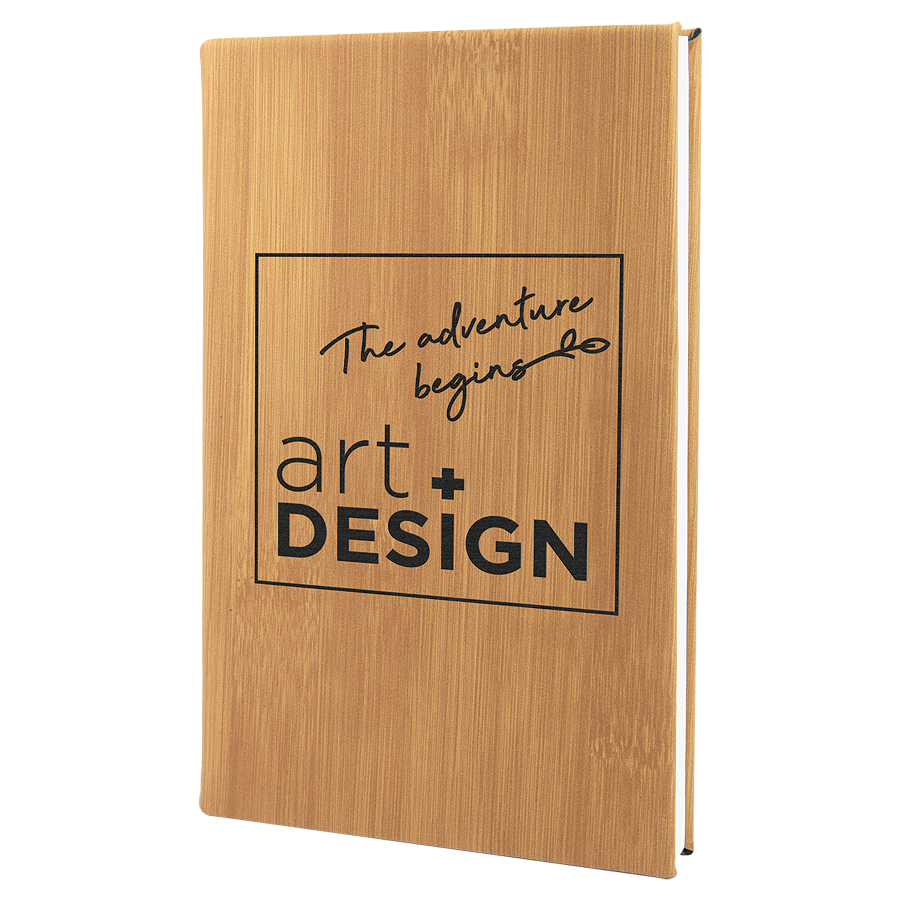 5.25" x 8.25" Bamboo Leatherette Sketch Book – item GFT2223 image 2