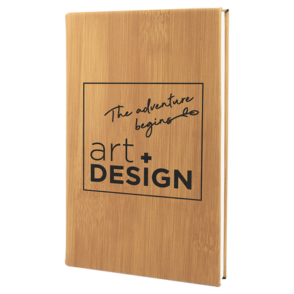 5.25" x 8.25" Bamboo Leatherette Sketch Book – item GFT2223 image 2