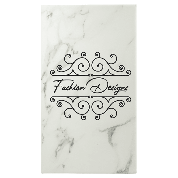 5.25" x 8.25" White Marble Leatherette Sketch Book – item GFT2224 image 5