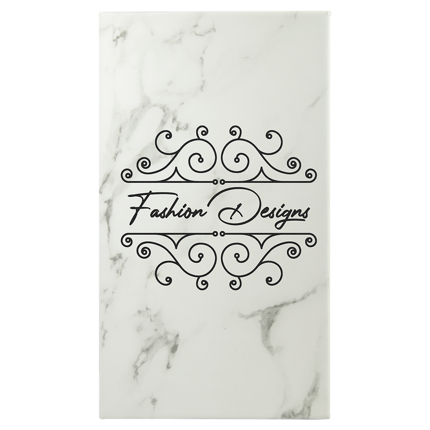 5.25" x 8.25" White Marble Leatherette Sketch Book – item GFT2224