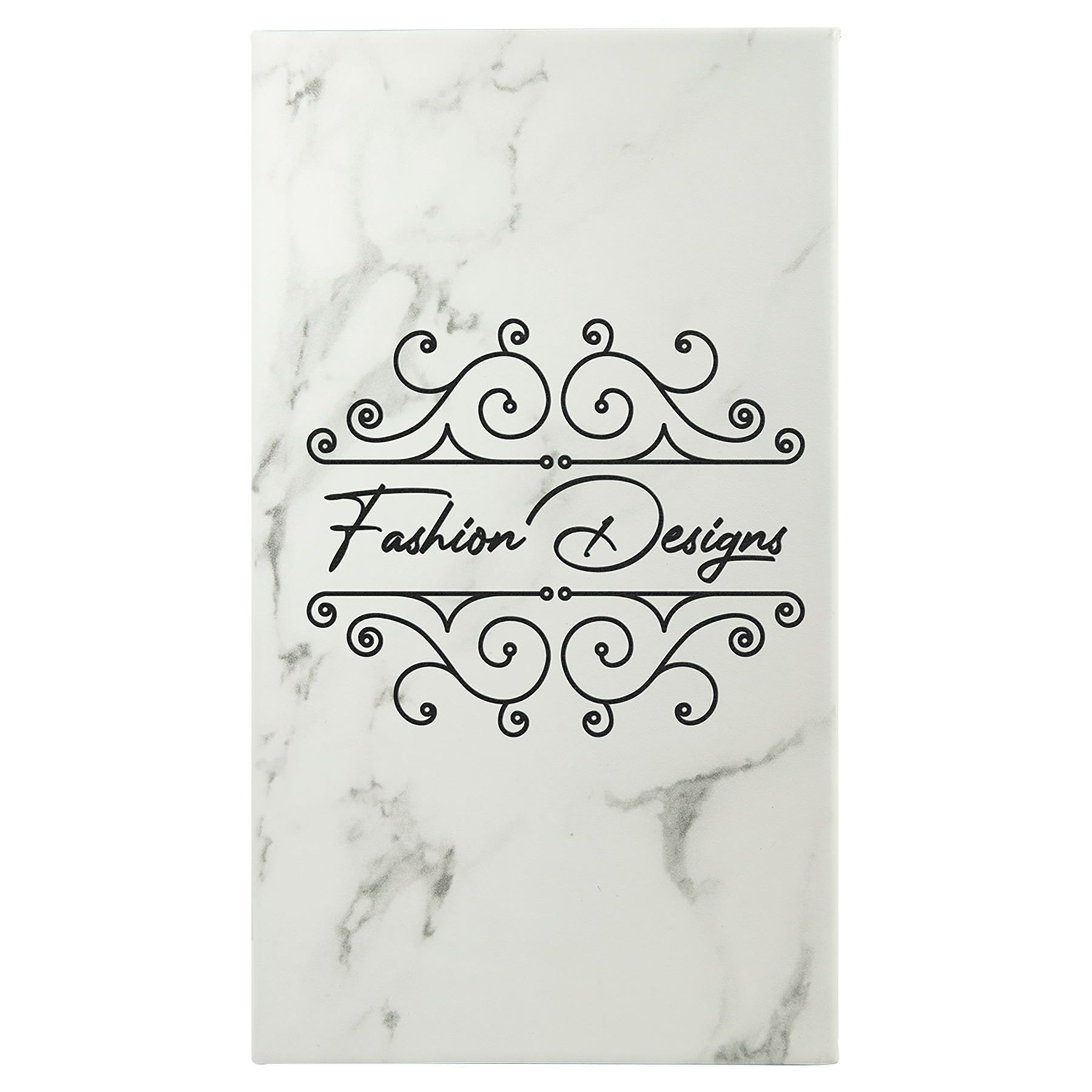 5.25" x 8.25" White Marble Leatherette Sketch Book – item GFT2224