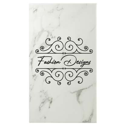 5.25" x 8.25" White Marble Leatherette Sketch Book – item GFT2224