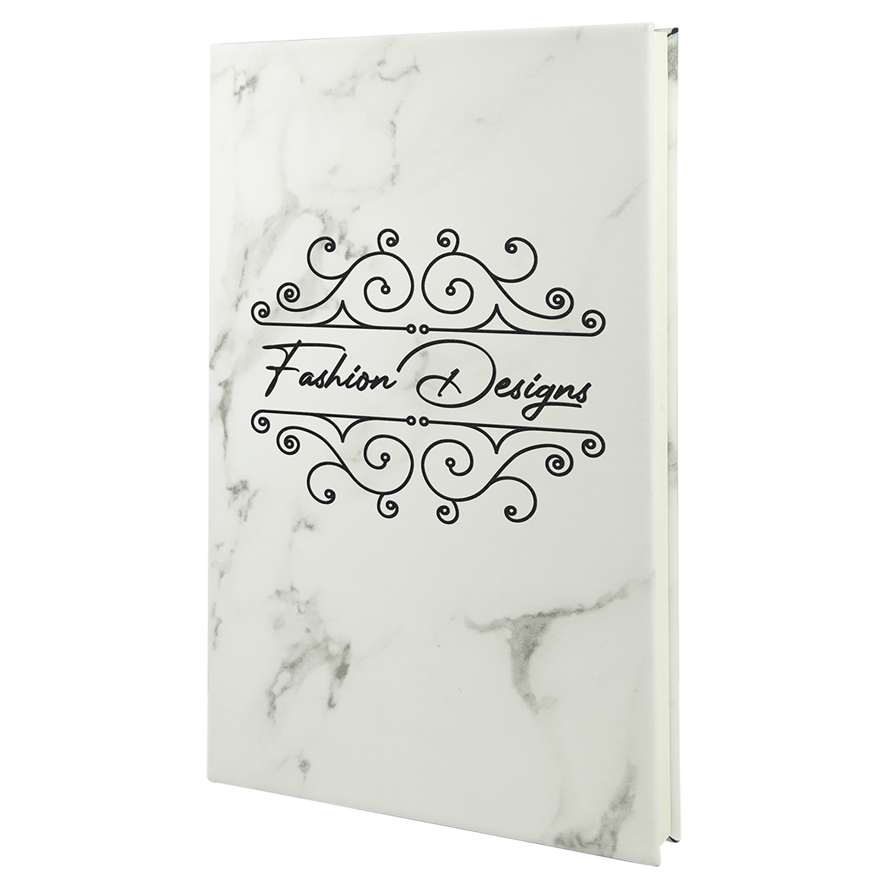 5.25" x 8.25" White Marble Leatherette Sketch Book – item GFT2224 image 2