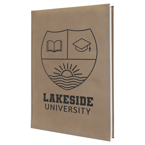 7" x 9.75" Light Brown Leatherette Journal – item GFT2235 image 6