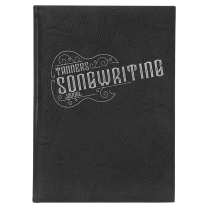 7" x 9.75" Black/Silver Leatherette Journal – item GFT2242 image 2