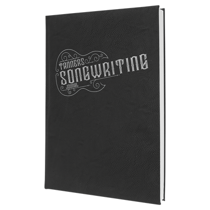 7" x 9.75" Black/Silver Leatherette Journal – item GFT2242 image 3