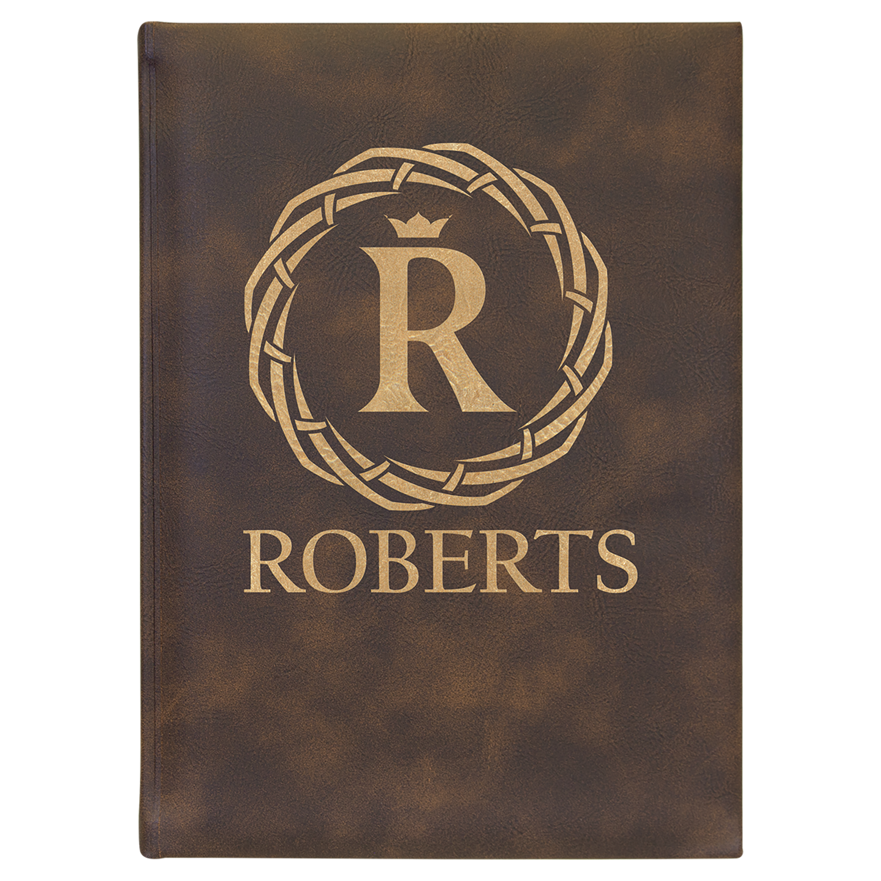 7" x 9.75" /Gold Leatherette Journal – item GFT2243