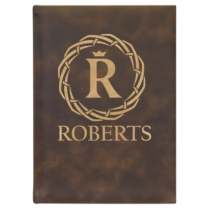 7" x 9.75" /Gold Leatherette Journal – item GFT2243