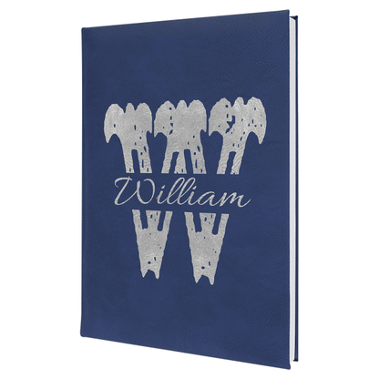 7" x 9.75" Blue/Silver Leatherette Journal – item GFT2246 image 5