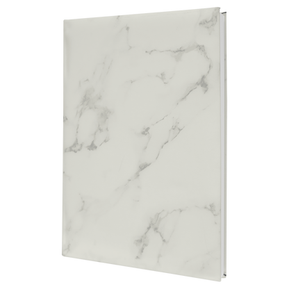 7" x 9.75" White Marble Leatherette Journal – item GFT2248 image 3