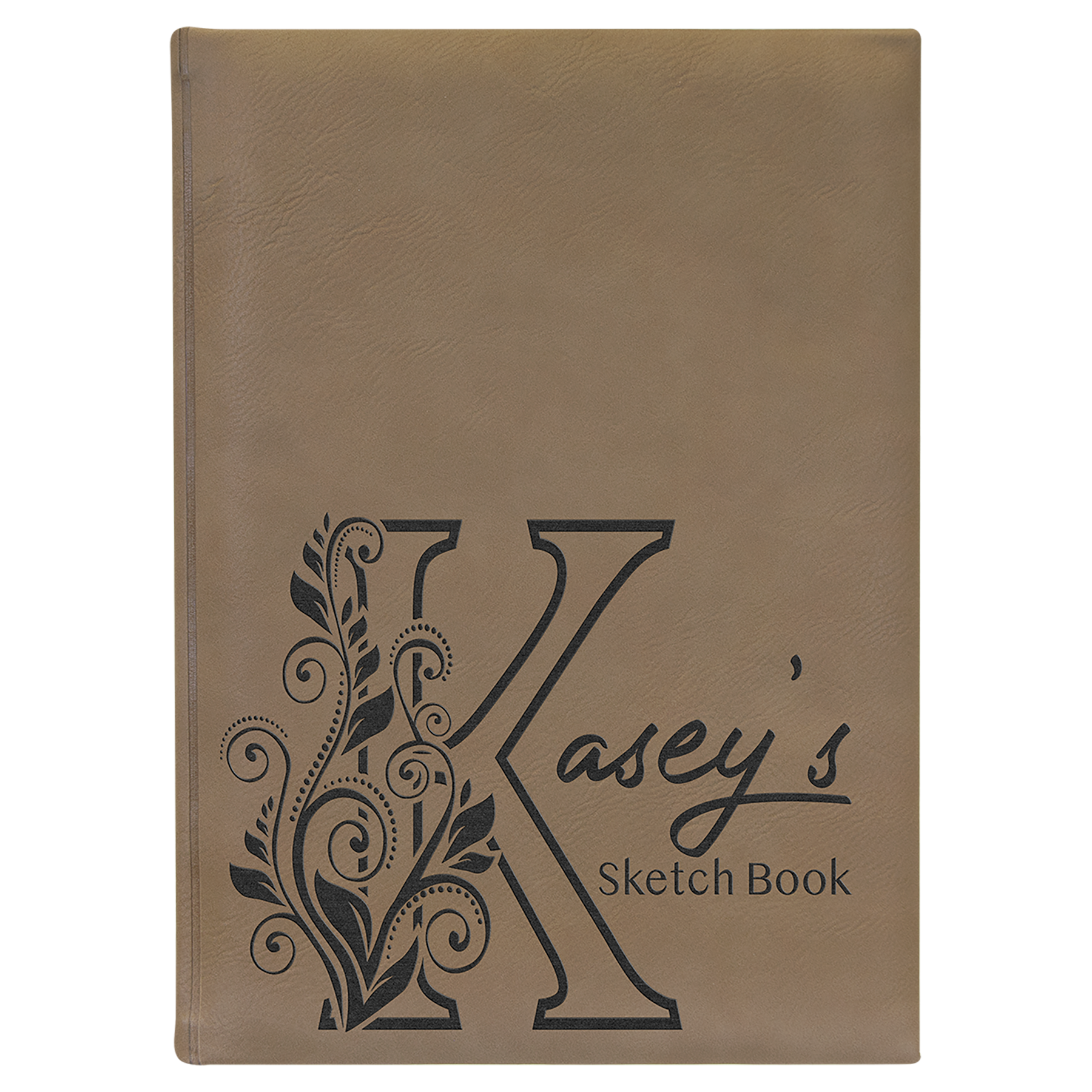7" x 9.75" Light Brown Leatherette Sketch Book – item GFT2261