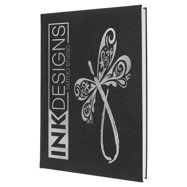 7" x 9.75" Black/Silver Leatherette Sketch Book – item GFT2268 image 5