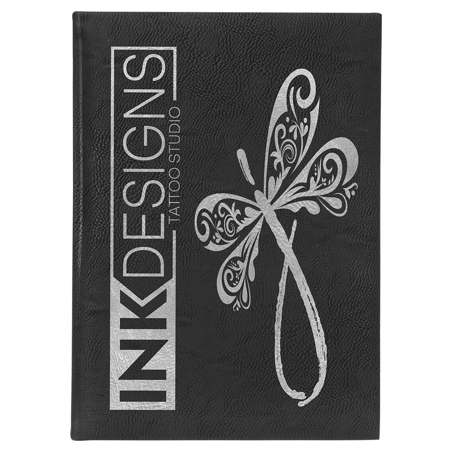 7" x 9.75" Black/Silver Leatherette Sketch Book – item GFT2268 image 2