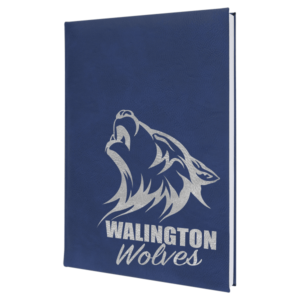 7" x 9.75" Blue/Silver Leatherette Sketch Book – item GFT2272 image 5