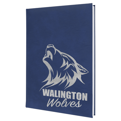 7" x 9.75" Blue/Silver Leatherette Sketch Book – item GFT2272 image 5