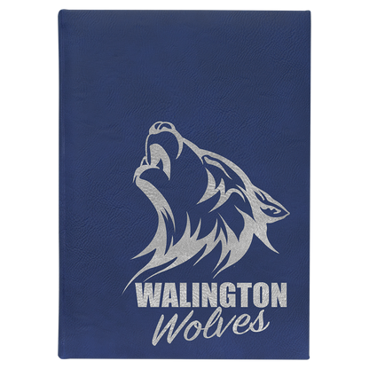 7" x 9.75" Blue/Silver Leatherette Sketch Book – item GFT2272 image 2