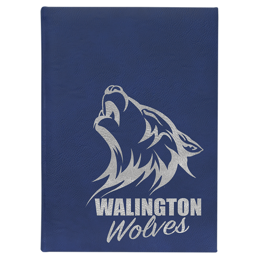 7" x 9.75" Blue/Silver Leatherette Sketch Book – item GFT2272
