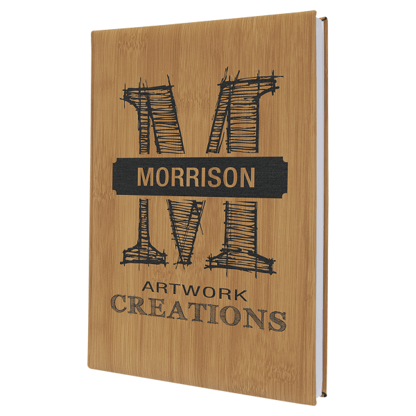 7" x 9.75" Bamboo Leatherette Sketch Book – item GFT2273 image 5