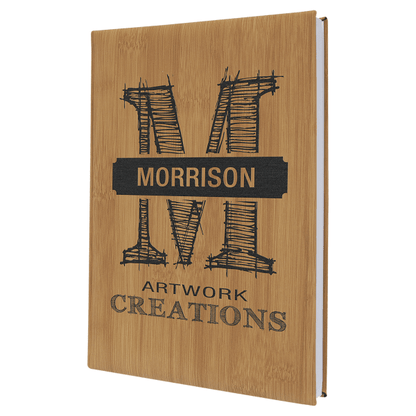 7" x 9.75" Bamboo Leatherette Sketch Book – item GFT2273 image 5