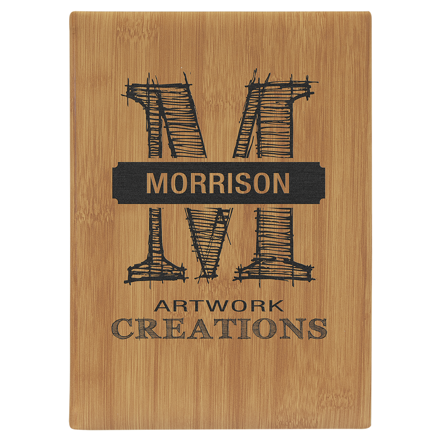 7" x 9.75" Bamboo Leatherette Sketch Book – item GFT2273 image 2