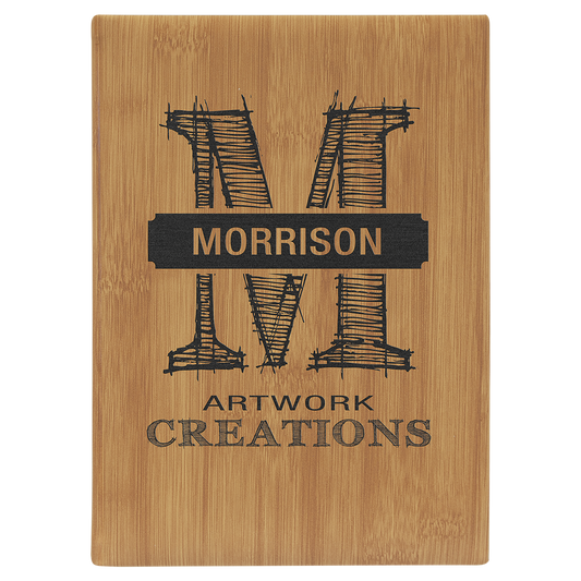 7" x 9.75" Bamboo Leatherette Sketch Book – item GFT2273