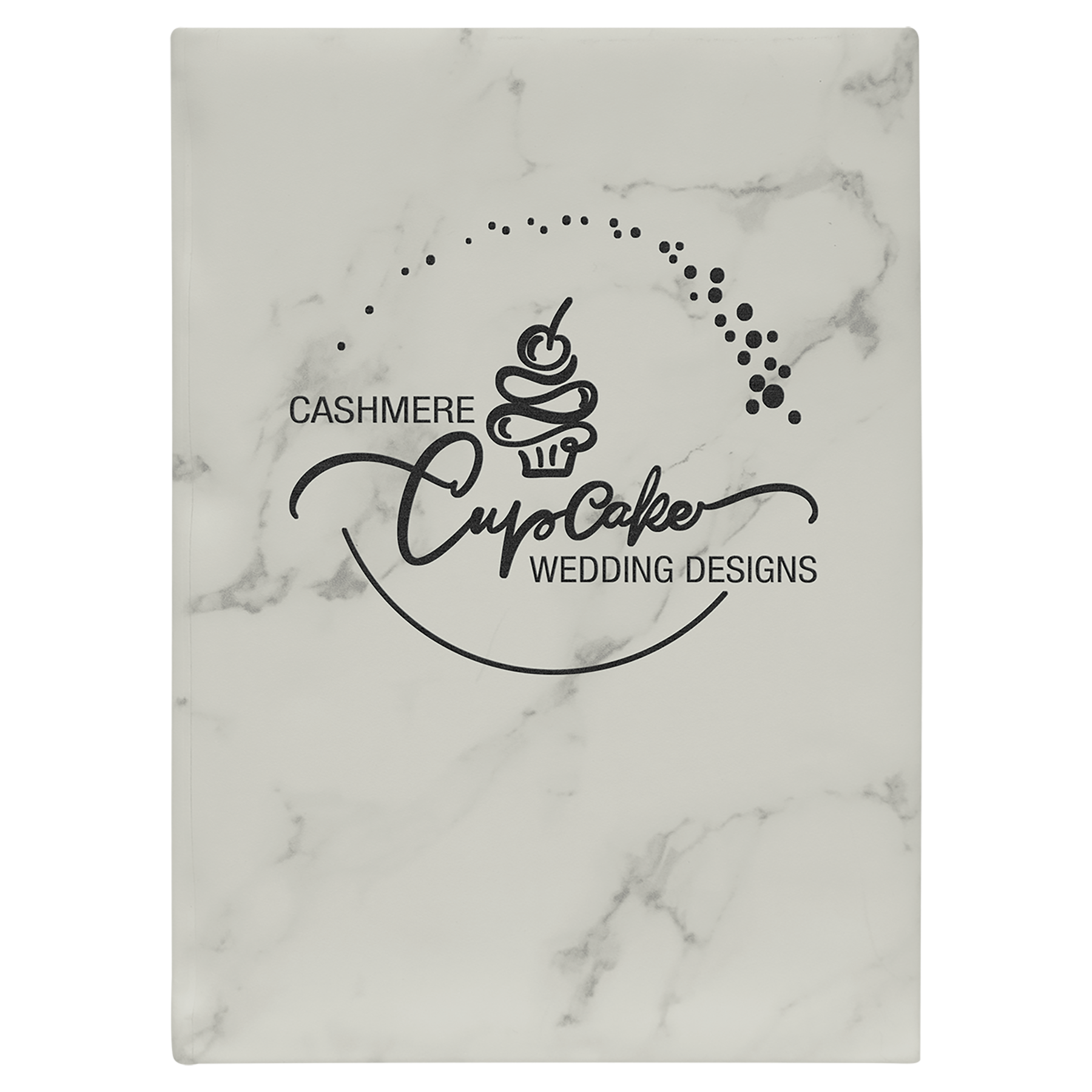 7" x 9.75" White Marble Leatherette Sketch Book – item GFT2274 image 2