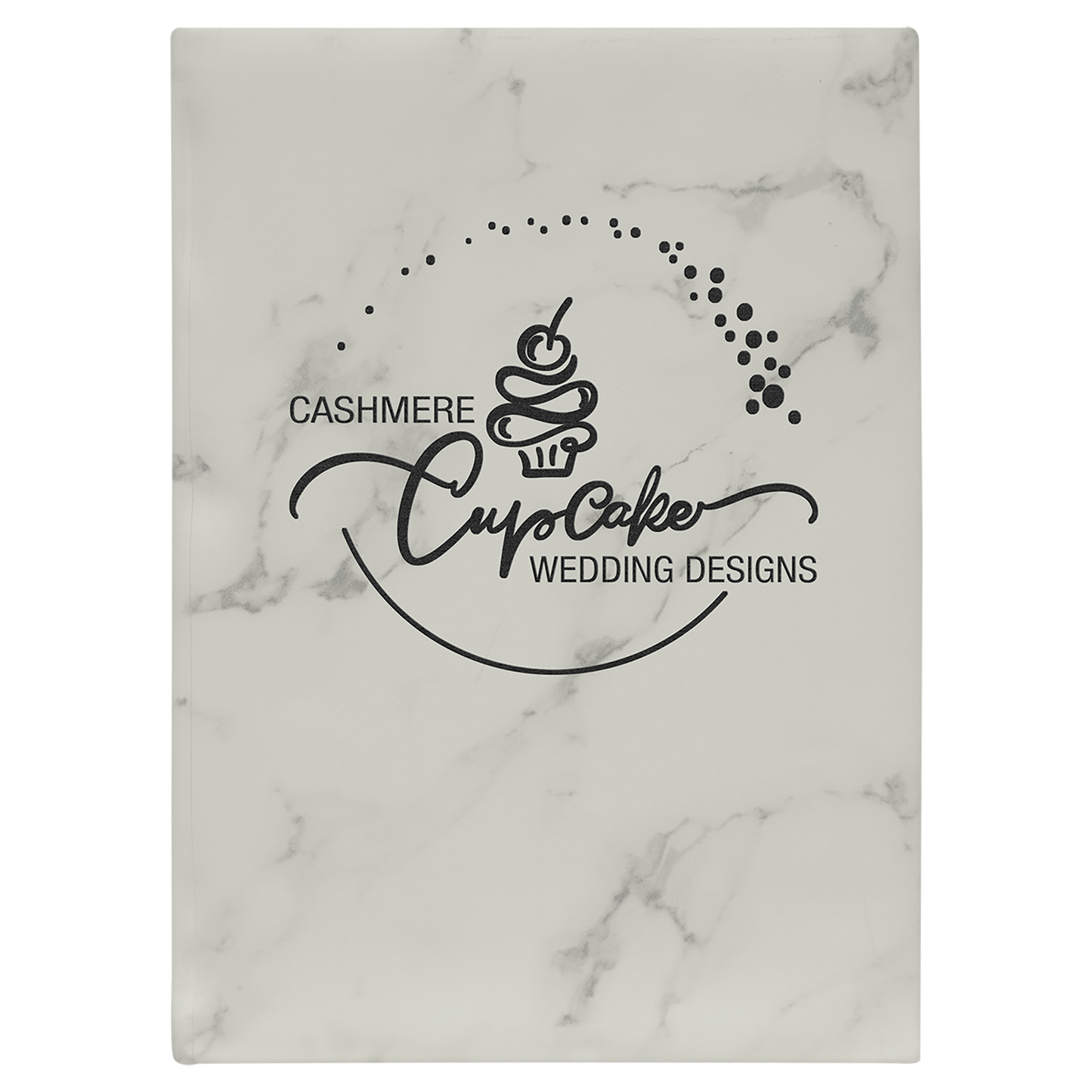 7" x 9.75" White Marble Leatherette Sketch Book – item GFT2274