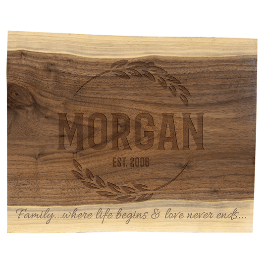 11.5" x 8.75" Black Walnut Cutting and Charcuterie Board – item GFT2318