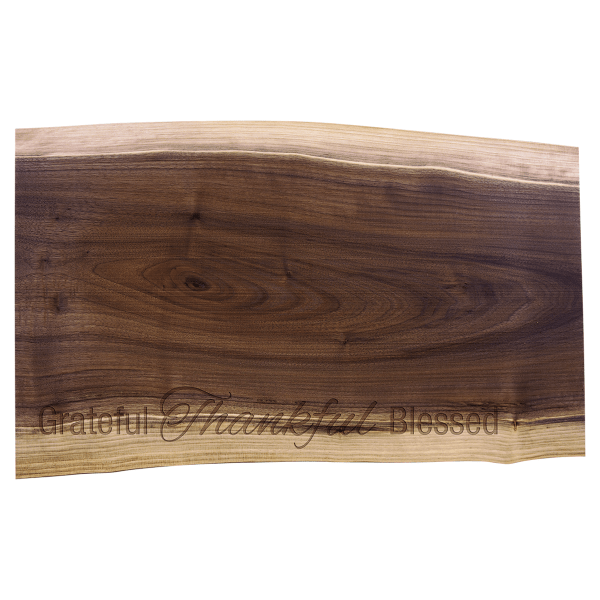 20" x 12" Black Walnut Cutting and Charcuterie Board – item GFT2321